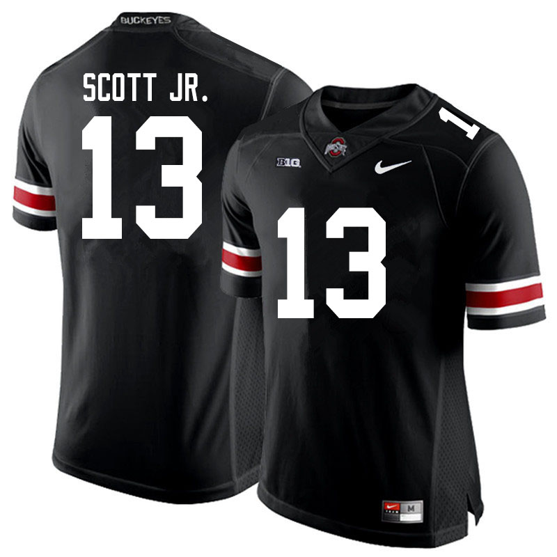 Ohio State Buckeyes #13 Gee Scott Jr. College Football Jerseys Sale-Black